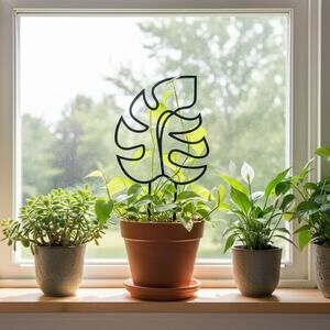 Plant Trellis, Monstera Inspired Plant Support, Indoor Garden Decor, 11.5" tall
